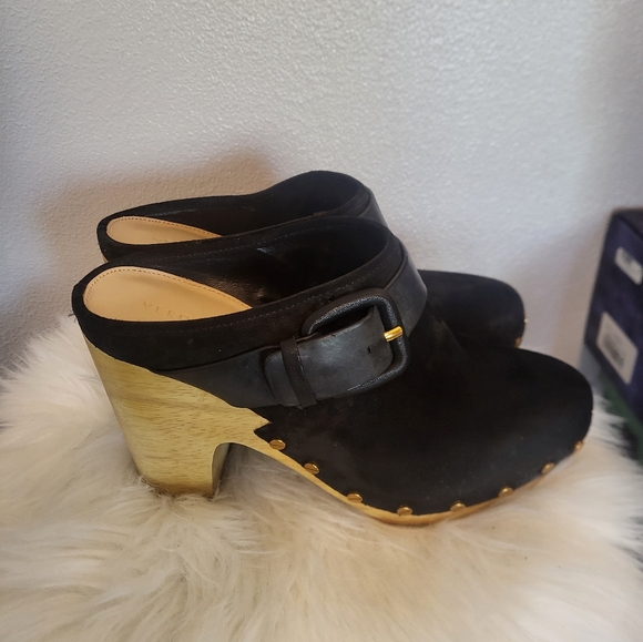 Veronica Beard Dacey Suede Clog - Picture 6 of 8